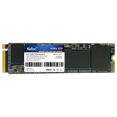 Накопитель SSD 1Tb Netac N950E Pro NT01N950E-001T-E4X 1012000₽