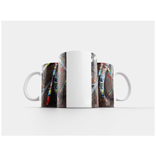 фото Кружка "велосипед, цвета, наклейка" 320 мл lotsprints