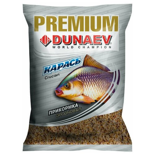 прикормка dunaev premium 1кг карась чеснок 2шт Прикормка DUNAEV-PREMIUM 1кг Карась