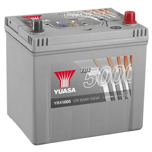 фото Yuasa аккумулятор yuasa silver ybx5005 12в 65ач 550cca 232x175x225 мм обратная (-+) gs yuasa