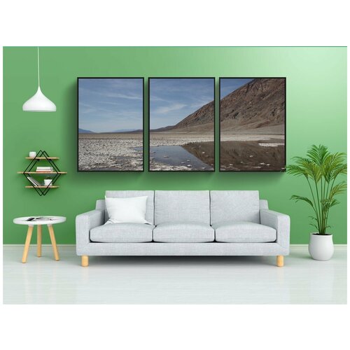 фото Набор модулных постеров для интерьера "долина смерти, национальный парк, пустыня" 60x90 см. в тубусе, без рамки lotsprints