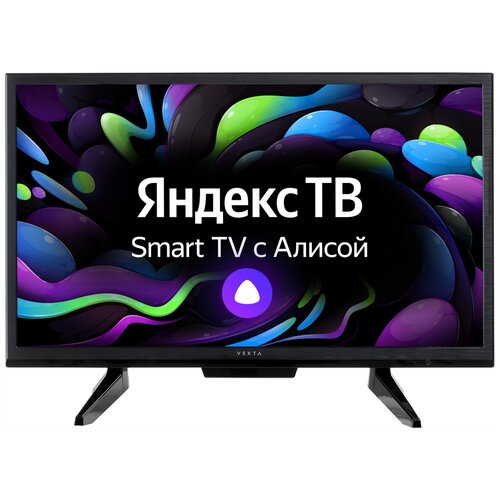 фото 24" телевизор vekta ld-24sr4715bs led (2021) на платформе яндекс.тв, черный