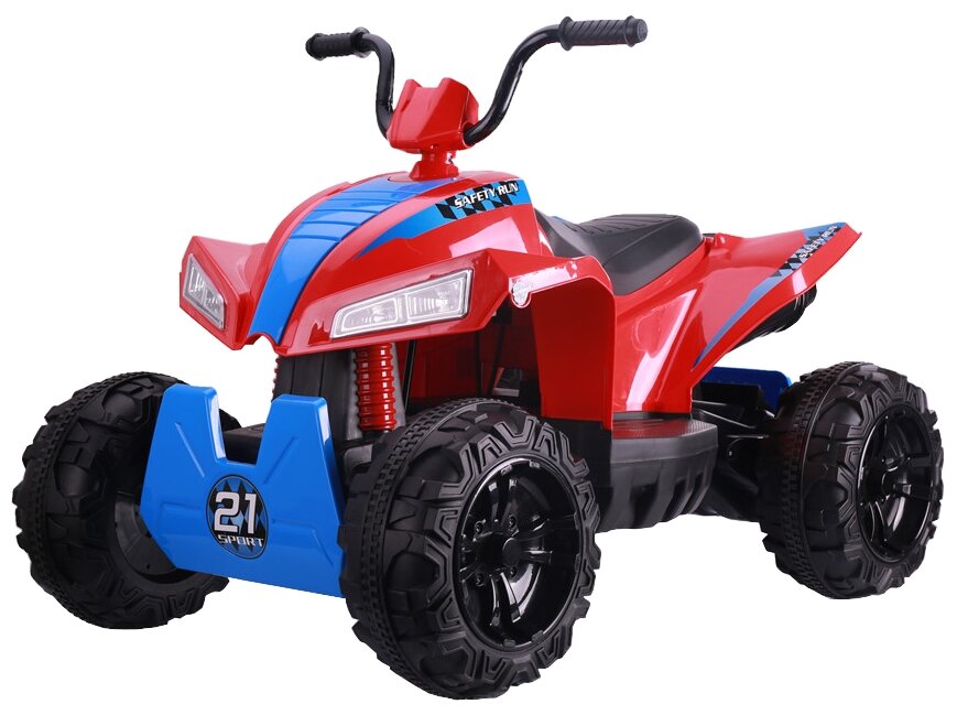 RiverToys Детский электроквадроцикл T555TT красный паук