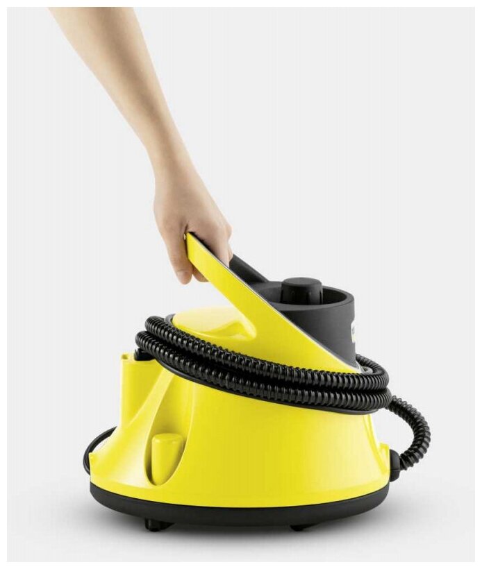 Пароочиститель напольный Karcher EasyFix SC 2 Deluxe 1500Вт желтыйчерный - фотография № 2