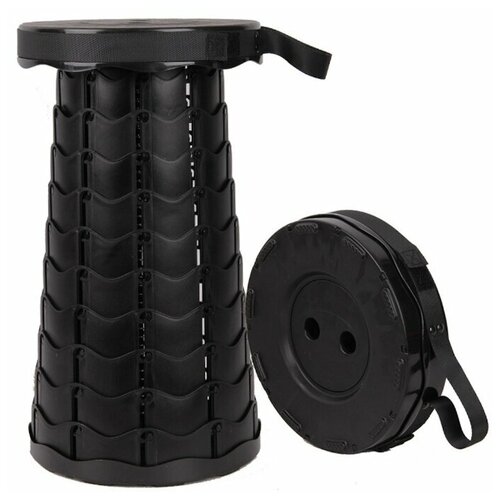 фото Стул складной круглый черный stay g0ld