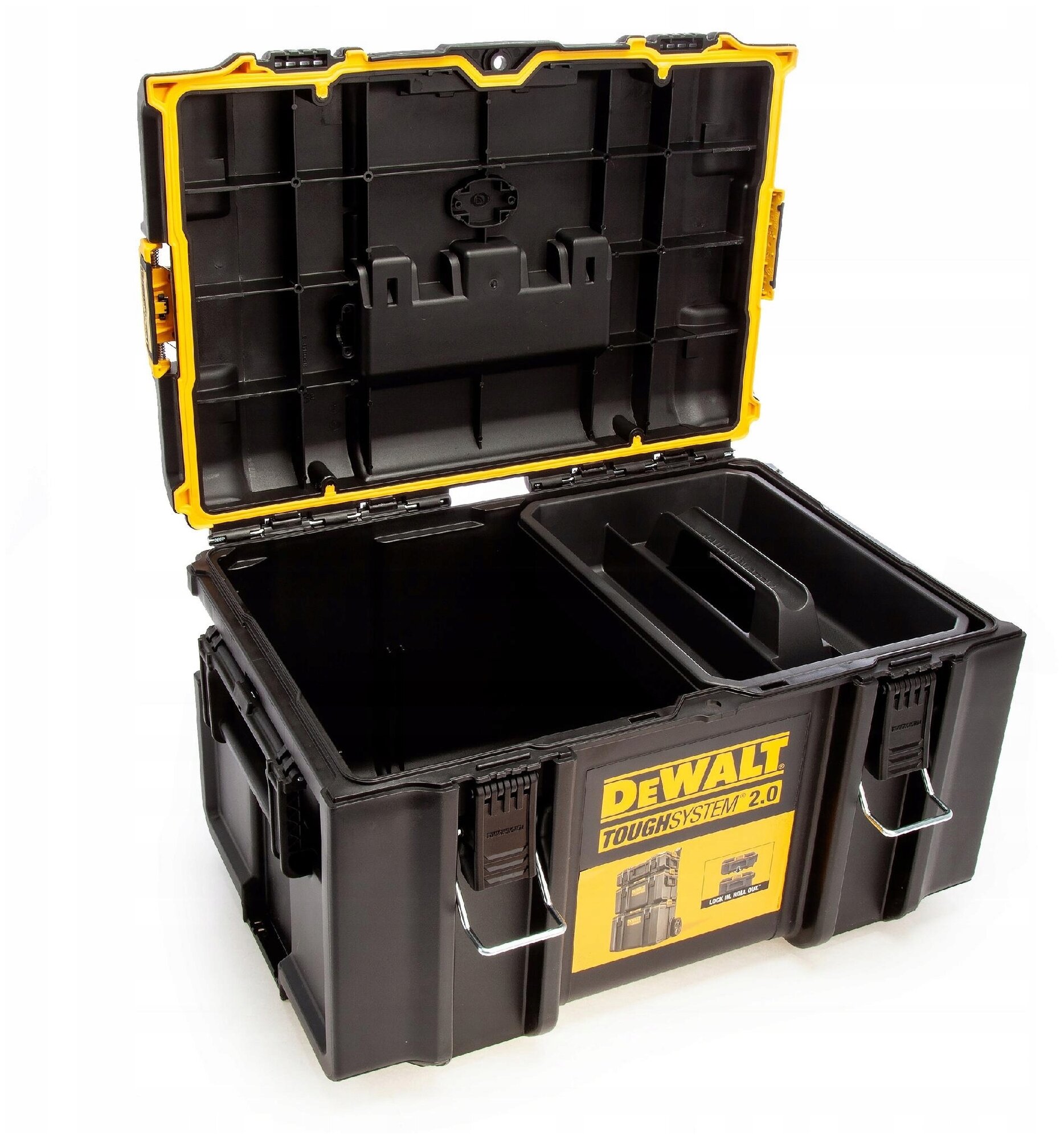 Ящик-модуль для электроинструмента "DEWALT TOUGHSYSTEM 2.0 DS400" пластмассовый с органайзерами - фотография № 2