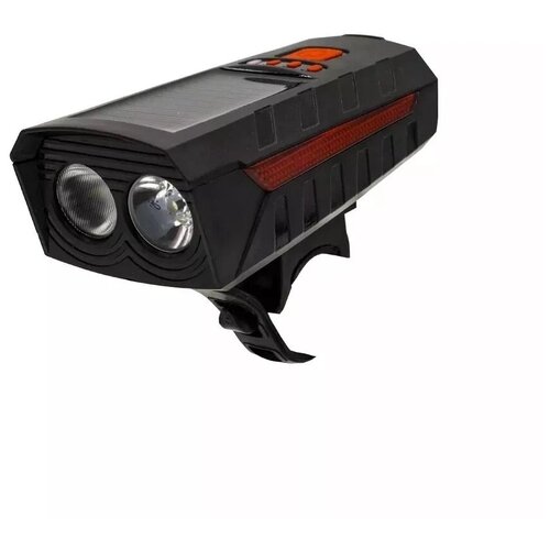 фото Фонарь велосипедный на аккумуляторе со звонком bz-935