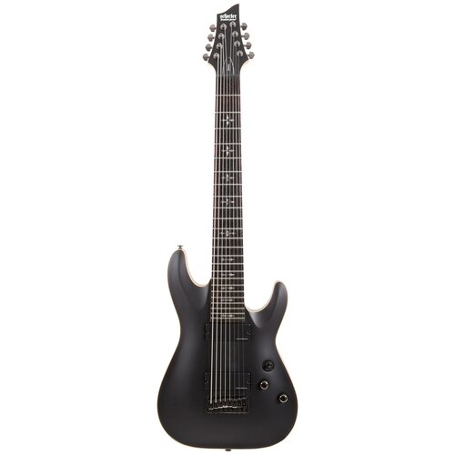 Schecter Demon-8 ABSN гитара электрическая, 8 струн, корпус липа, гриф клен, лады 24X Jumbo гитара электрическая schecter demon 8 absn