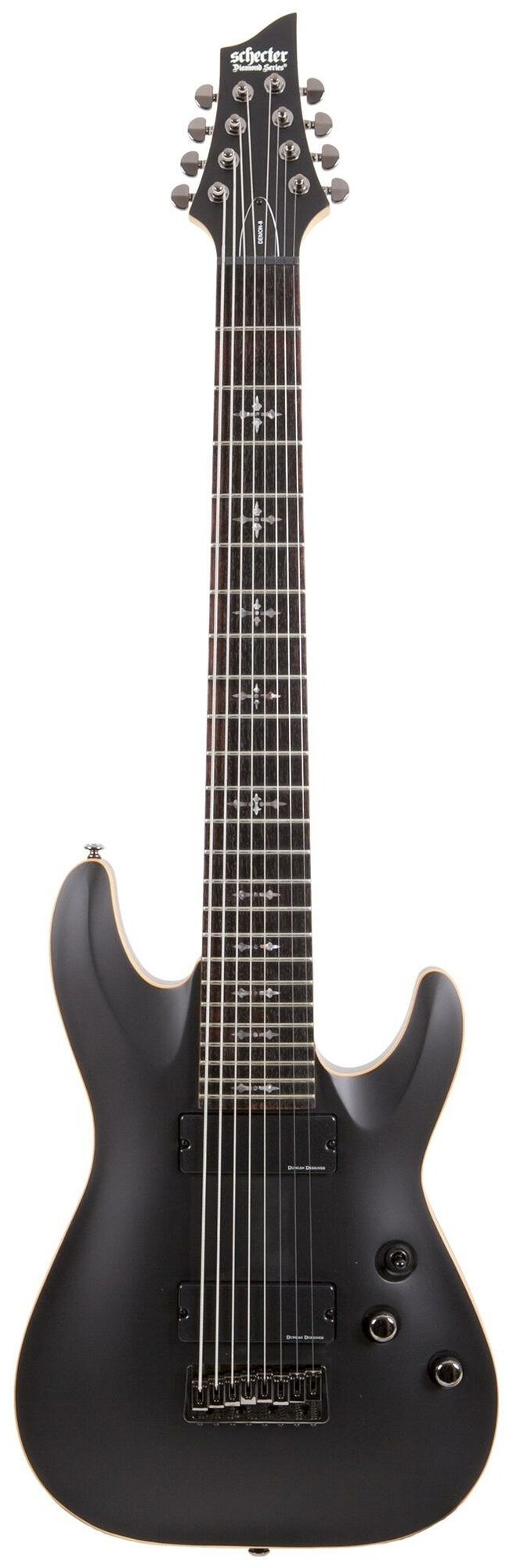 Schecter Demon-8 ABSN гитара электрическая 8 струн корпус липа гриф клен лады 24X Jumbo