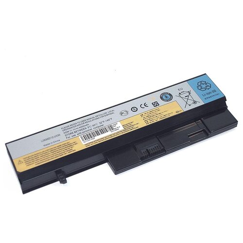 Аккумуляторная батарея для ноутбука Lenovo U330 (L08S6D12) 11.1V 4400mAh OEM черная