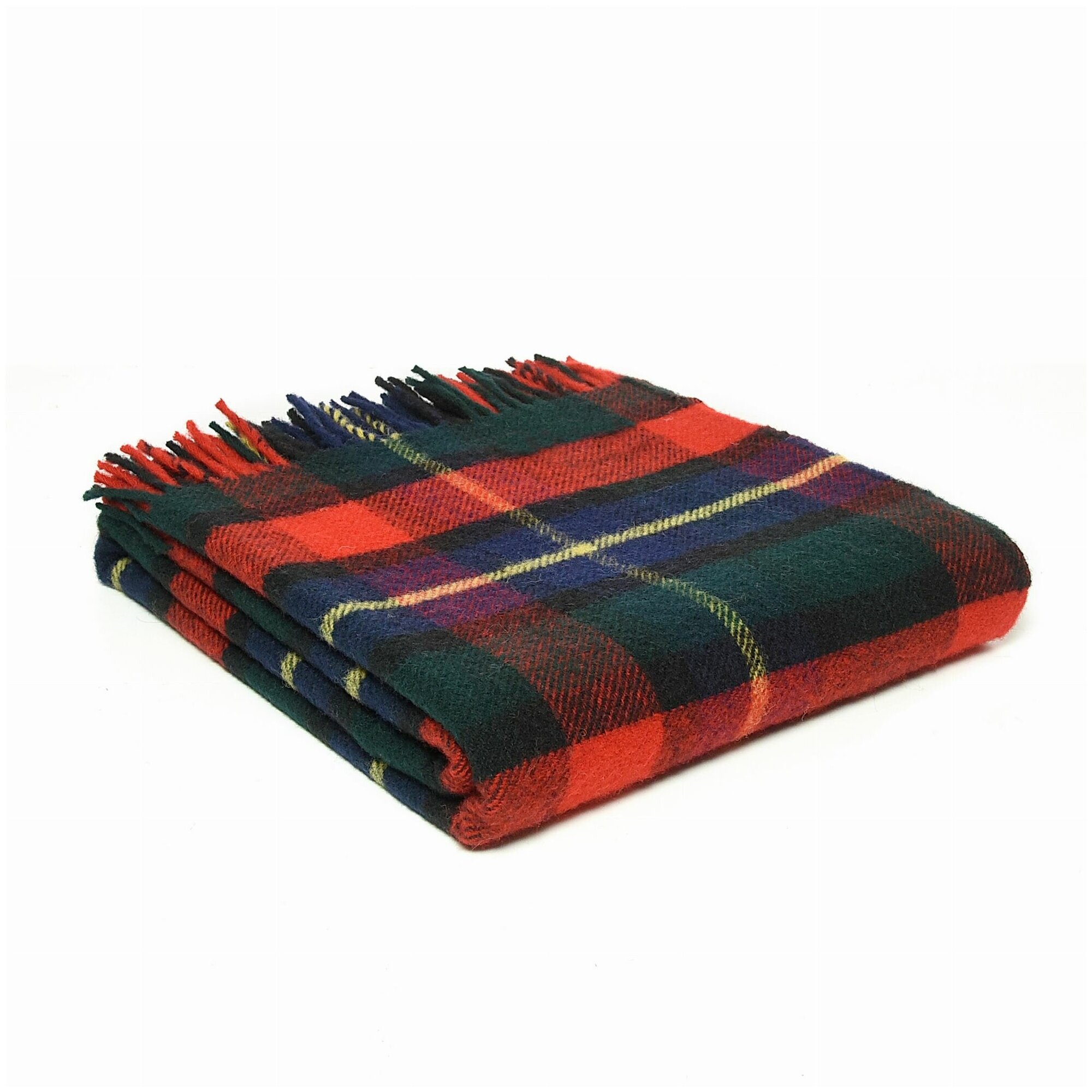 Плед шерстяной Tweedmill (Великобритания) Tartan - Kilgour. Шотландская клетка.