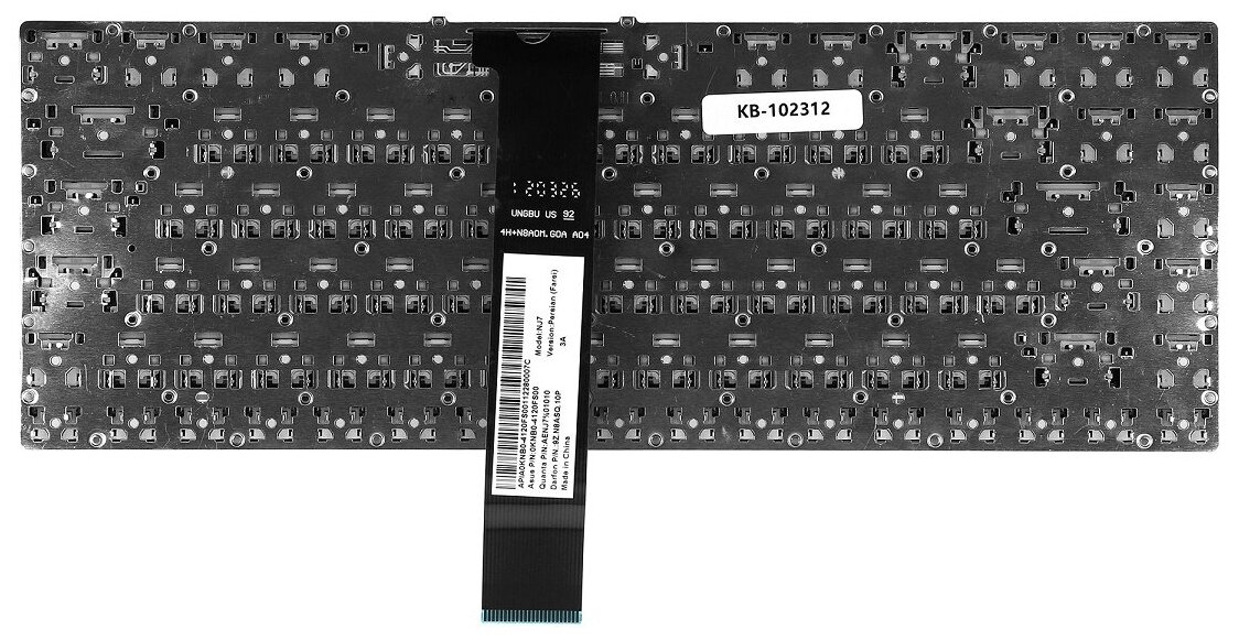 Клавиатура для ноутбука Asus G46 G46V G46VW Series Плоский Enter Черная без рамки PN 0KN0-MF1US23 1000₽