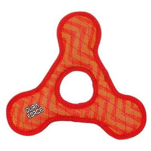 Tuffy Супер прочная игрушка для собак Треугольник с круглым отверстием, красный, прочность 910 (Triangle Ring ZigZag RedRed) DF-TR-ZZ-RR | Triangle Ring ZigZag RedRed, 0,181 кг