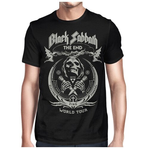 Футболка DreamShirts Black Sabbath Мужская Черная 2XL