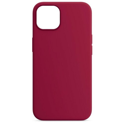фото Чехол силиконовый mitrifon для iphone 13 (6.1") raspberry малиновый №36