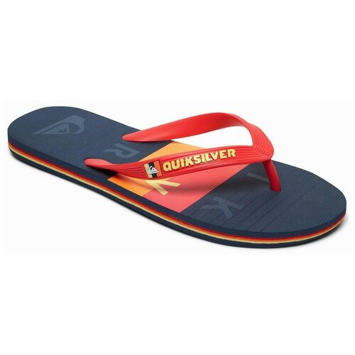 фото Сланцы quiksilver molo word block m red/blue/red (us:8)