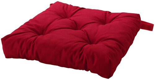 Подушка на стул ИКЕА МАЛИНДА, 40x38 см, красный