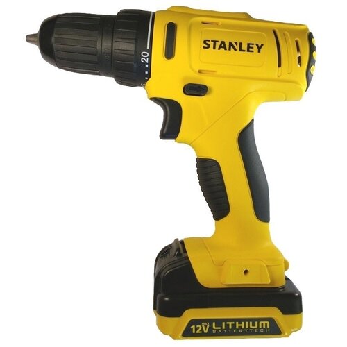 Аккумуляторная дрель-шуруповерт STANLEY SCD121S2K дрель шуруповерт stanley scd20s2k перфоратор sbr20 scd20s2kham rk