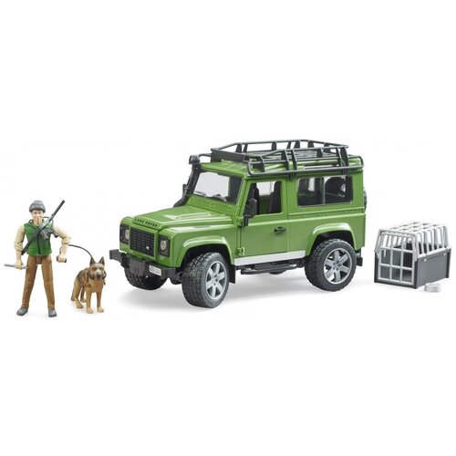 Купить Внедорожник Bruder Land Rover Defender с фигуркой и собакой 02-587, male