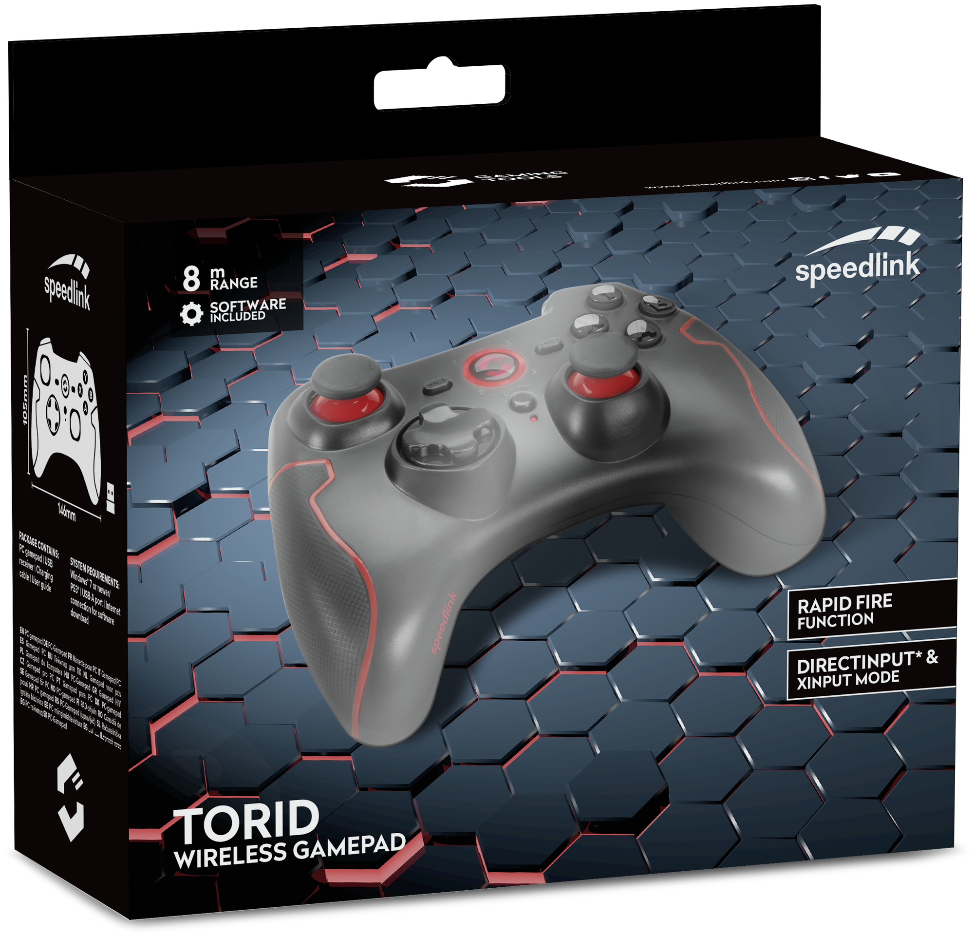 Геймпад SPEEDLINK TORID Gamepad Wireless for PC/PS3