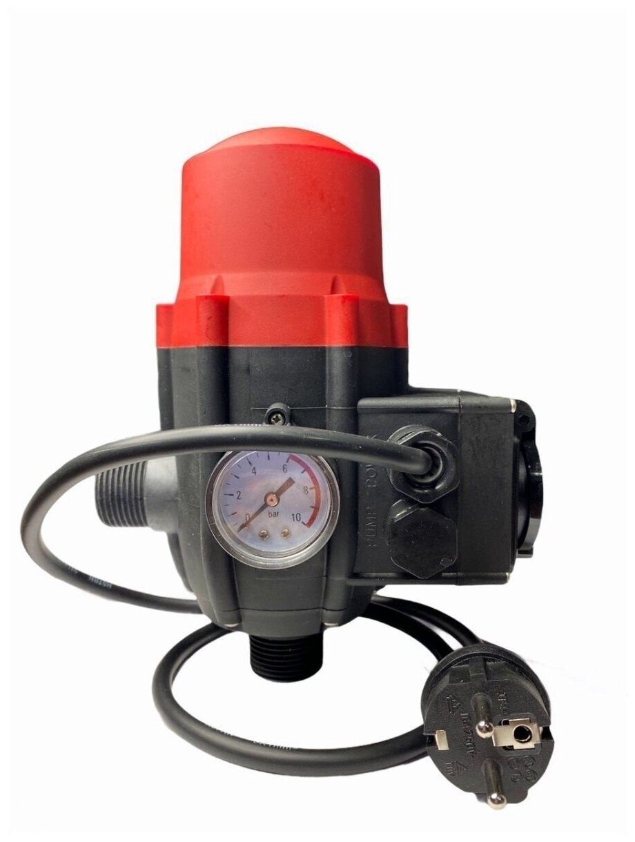 Блок управления с насосом(реле давления)с манометром, вилкой, розеткой 1.5-3bar TIM-PS-01A3