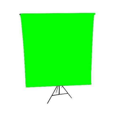 Напольная ширма перегородка Тренога G360 для комнаты 2.5 х 2 м / фон зеленый тканевый 2.5 х 2 м (GOZHY)