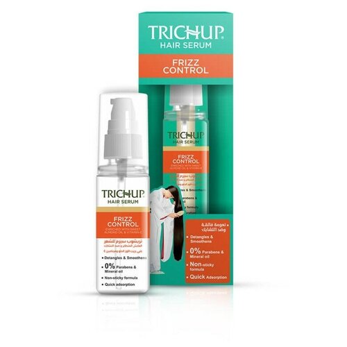 Сыворотка для волос разглаживающая Тричуп Васу (Frizz Control Hair Serum Trichup) 60мл разглаживающая сыворотка для пушистых волос несмываемая