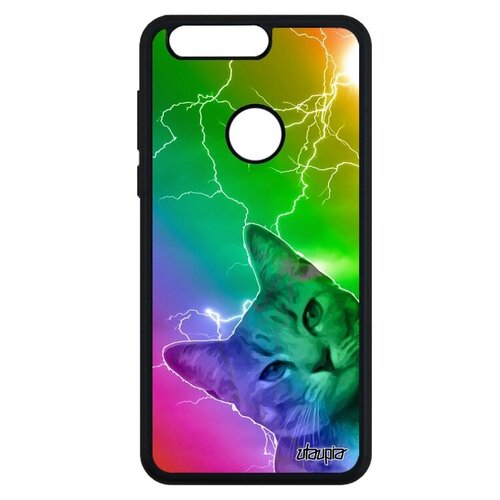 фото Дизайнерский чехол на // honor 8 // "котик" глупый тигристый, utaupia, цветной