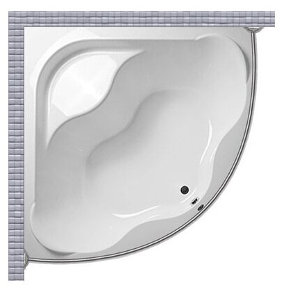 Карниз для ванной GoodHome 150x150см (Штанга) Полукруглый дуга Усиленный из нержавеющей стали