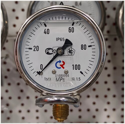 Изображение товара Манометр виброустойчивый ТМ-320Р - 100 МПа(1000 кгс/см2), G1/4 заполнение силикон, поверка 10.2025 по 10.2027г.