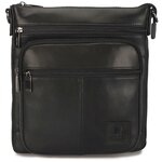 Мужская сумка-планшет из натуральной кожи «Роджер Small» M1546 Black - изображение