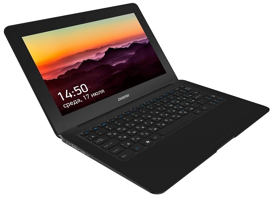 Ноутбук Digma EVE 11 C408 es2055ew Black 116 fhd Cel N33504Gb64Gb SSD w10 1442101 Es2055e