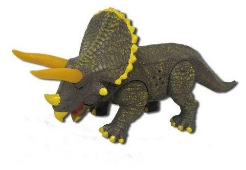 Интерактивная игрушка Dragon Динозавры, со светом и звуком, Трицератопс
