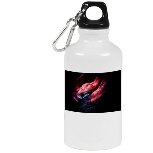 Бутылка с карабином CoolPodarok Змея в темноте