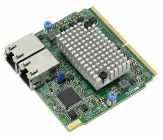 Raid-контроллер Supermicro SIOM Dual-port 10GbE RJ45 (10GBase-T) based on BCM57416