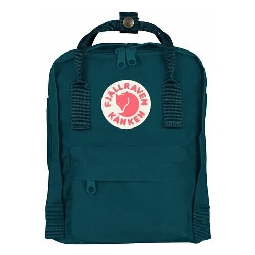 фото Fjallraven рюкзак kanken mini, сине-зеленый, 20х13х29 см, 7 л