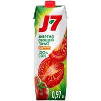 Сок J7 Томат, с мякотью, без сахара, 0.97 л