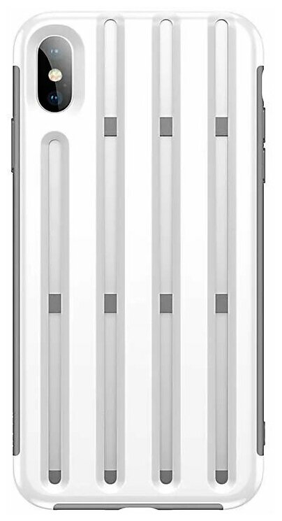 Чехол для iPhone XS Max Baseus Cycling Helmet - Белый (WIAPIPH65-TC02)