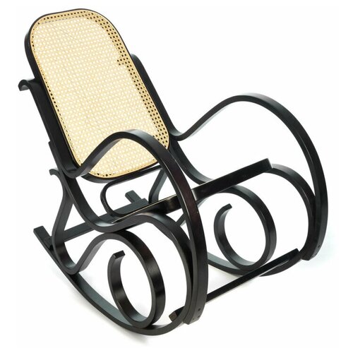 фото Кресло-качалка tetchair mod. ax3002-1, дерево береза/натуральный ротанг, 55х98х91 см, дерево:венге #9, сиденье/спинка натуральный ротанг