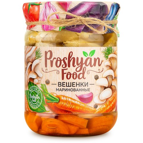 Вешенки PROSHYAN FOOD маринованные, 500 г