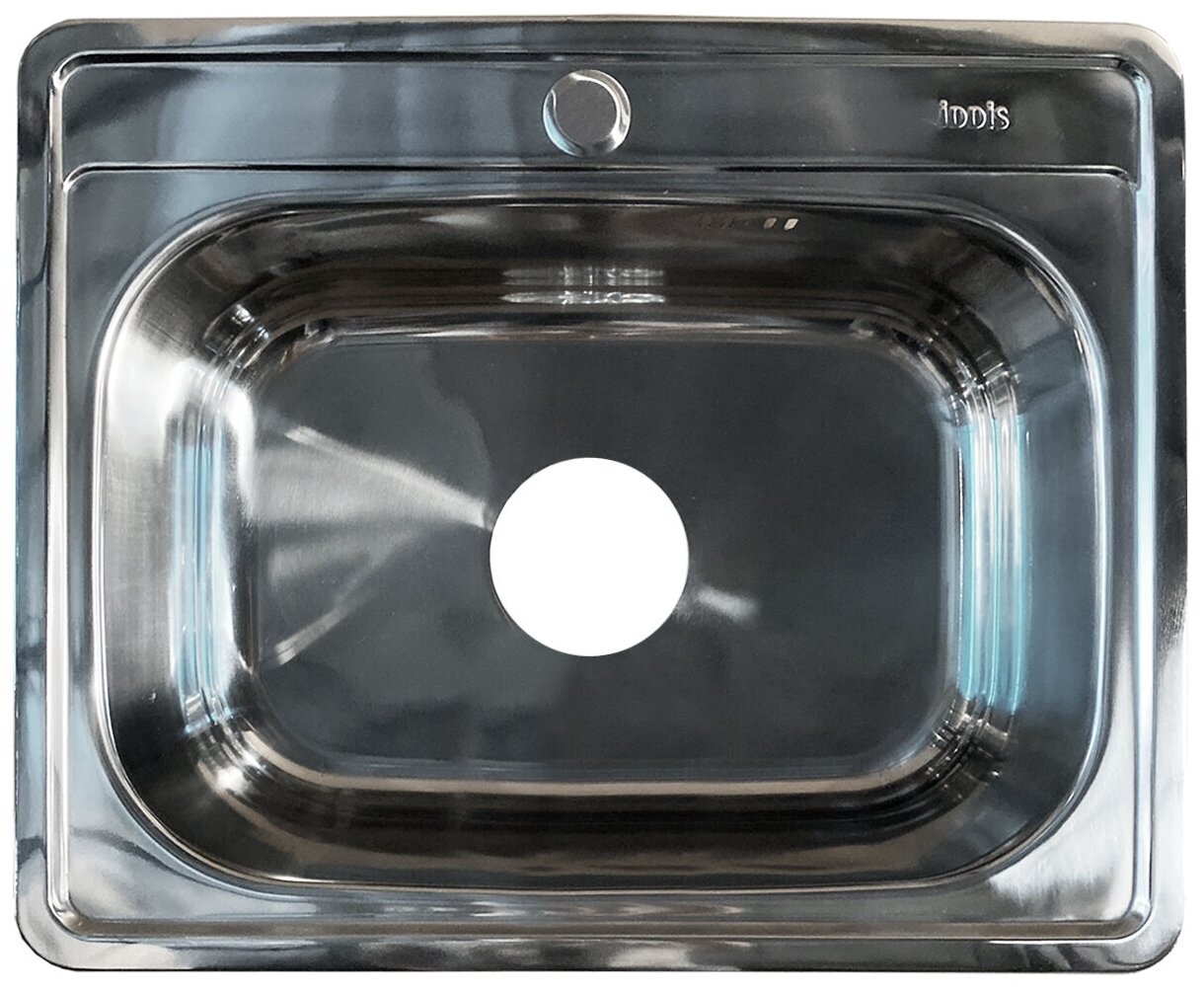 фото Мойка IDDIS Basic нержавеющая сталь полированная 530*430 (BAS53P0i77)