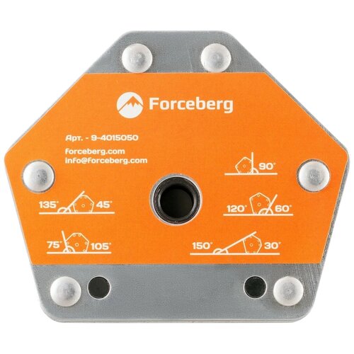 Магнитный держатель Forceberg для сварки и монтажа металлических конструкций для 6 углов до 25 кг.