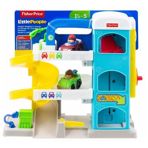 фото Игровой набор гараж с 2 машинками в наборе fisher-price - mattel [fhg50]