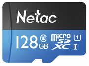 Карта памяти microSDXC 128 ГБ NETAC P500 Standard UHS-I U1 90 Мб/с (class 10) адаптер, 1 шт