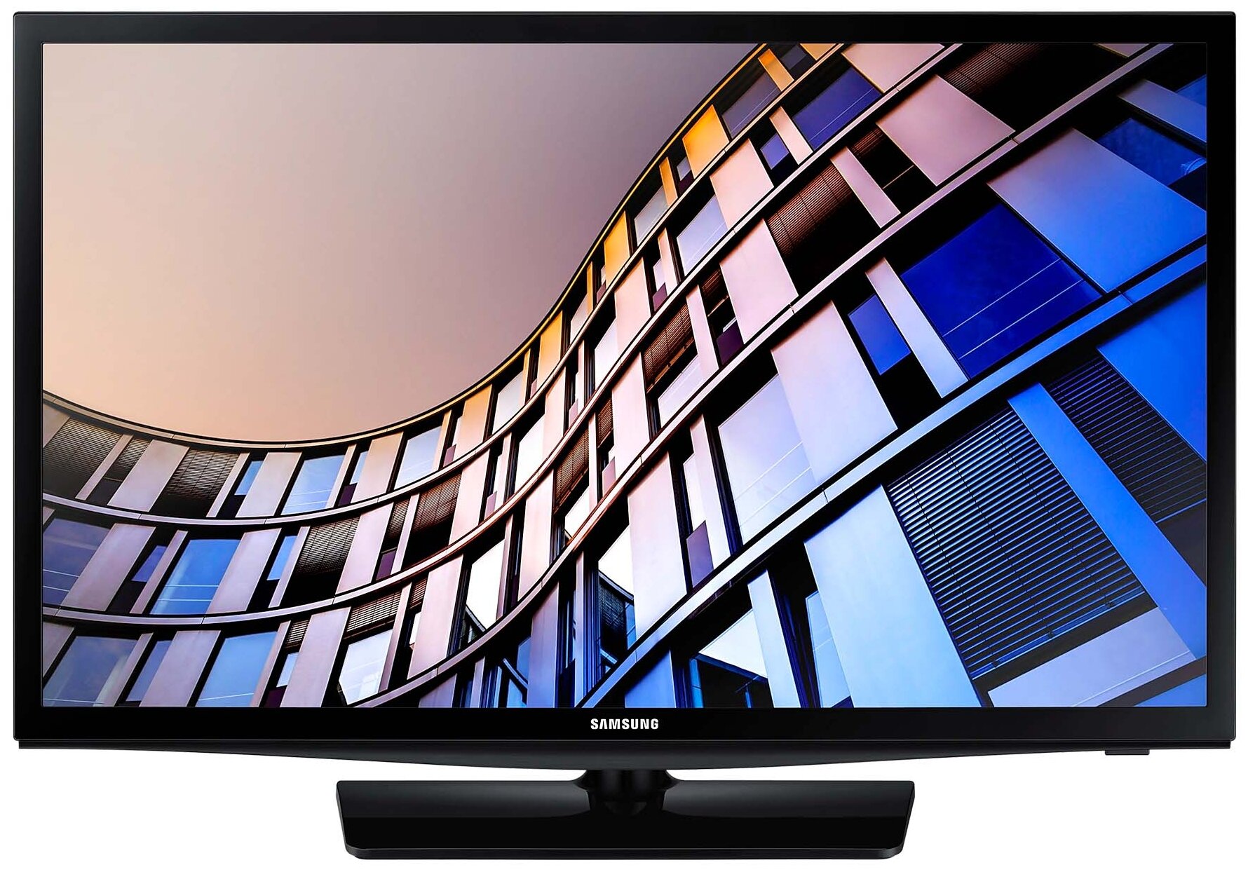 24" Телевизор Samsung UE24N4500AUXRU 2018 LED, черный глянцевый