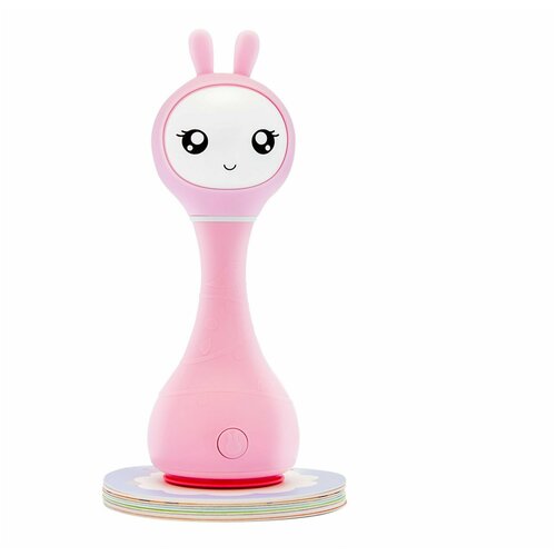Интерактивная музыкальная игрушка погремушка игрушка для новорожденных розовая интерактивная зайка погремушка для малышей