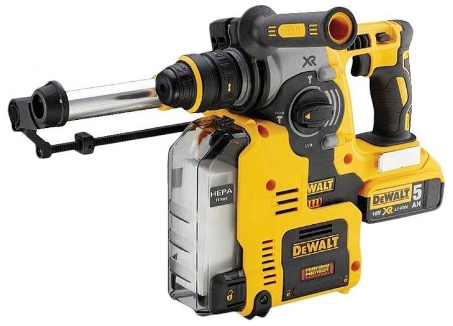 Перфоратор аккумуляторный DeWALT DCH275P2 5.0Ач х2 кейс - фотография № 3