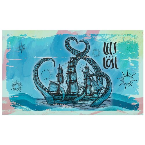 Коврик придверный 45x75 см толщ. 7мм B'Home 50% полиэстер 50% ПВХ, 093