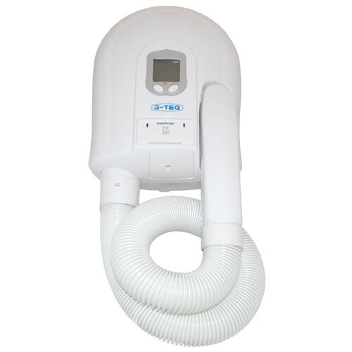 Фен настенный автоматический для сушки волос для гостиниц и бассейнов G-teq 8723 белый со шлангом 1000 вт 960000₽