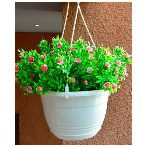 Горшок Глория, D 21см, 3.3л, белый с поддоном